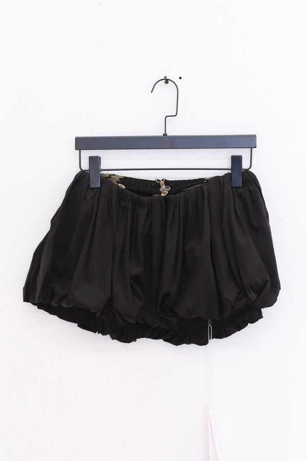 RUI built 25 spring and summer ripple stitching tutu skirt RUI-RSS25CB03-HEI Onyx Black